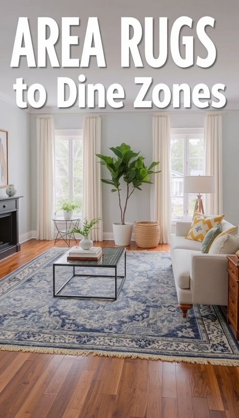 Area Rugs to Define Zones