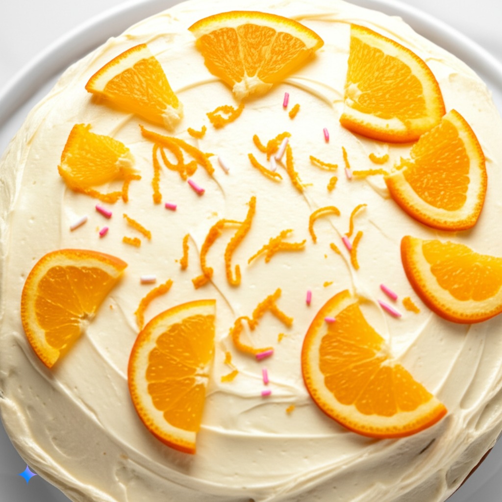 Orange Creamsicle Cake With Orange Soda