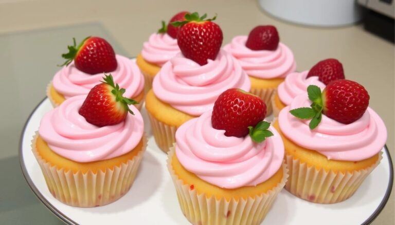 Easy Strawberry Cupcakes Recipe